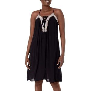 BCBGeneration women's embroidered lace up dress SMALL NWT